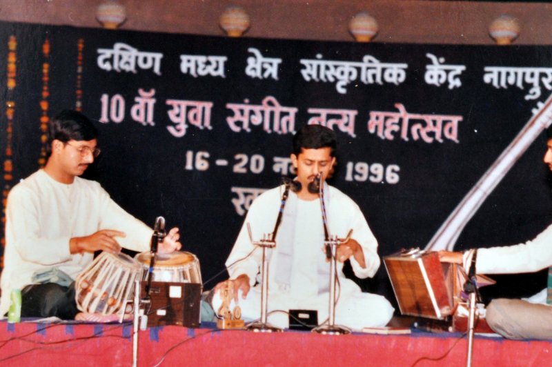 Young Keerti performing at the finals of South Central Zone Cultural Centre, Khajuraho