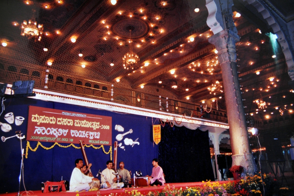 Performing at Mysore Dusshera Palace Concert